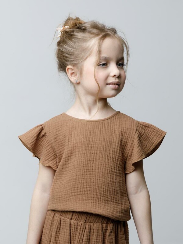 фуфайка-топ для дев